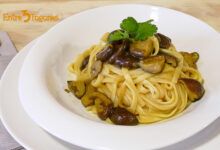 Tallarines con Salsa de Setas