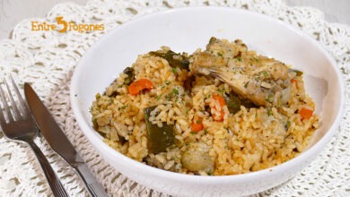 Arroz con Verduras y Pollo