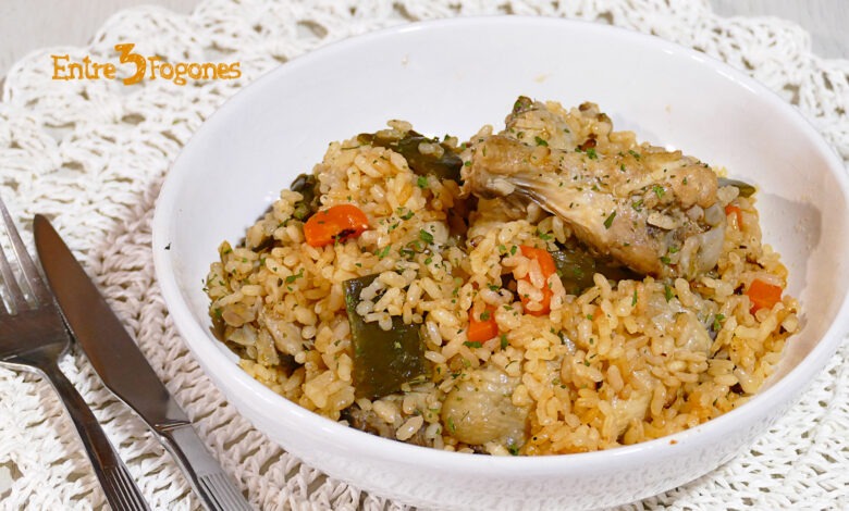 Arroz con Verduras y Pollo