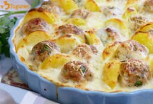 Pastel de Albóndigas con Patatas al Horno