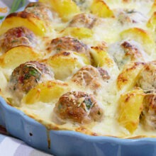 Pastel de Albóndigas con Patatas al Horno