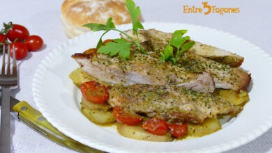 Secreto de Cerdo al Horno con Patatas