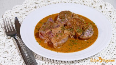 Ossobuco de Cerdo en Salsa de Setas