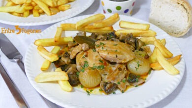 Pollo con Champiñones