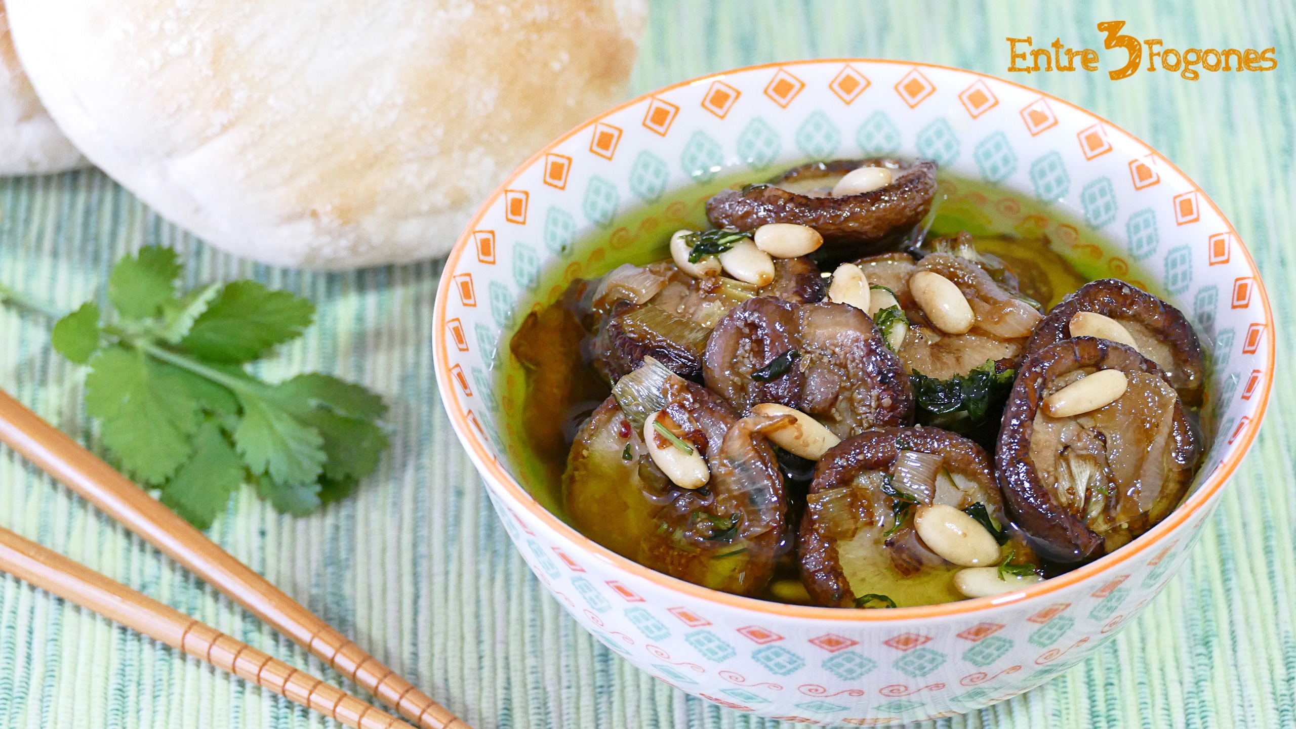 Setas Shiitake Marinadas