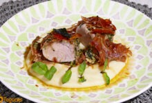 Solomillo de Cerdo al Horno Envuelto en Jamón Serrano y Pesto