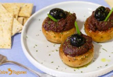 Champiñones a la Plancha Rellenos de Tapenade