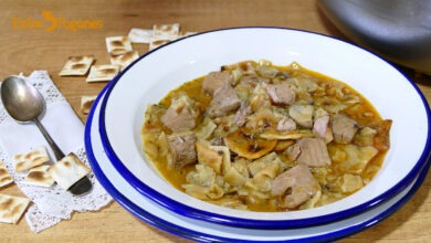 Gazpachos Manchegos con Atún y Champiñones