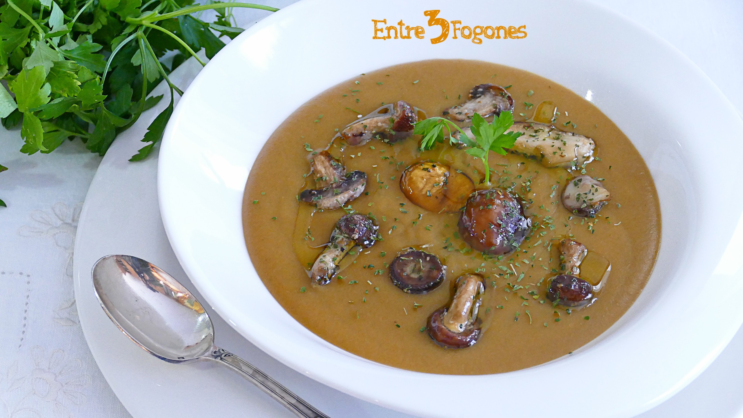Sopa Cremosa de Castañas y Setas en Cookexpert Magimix