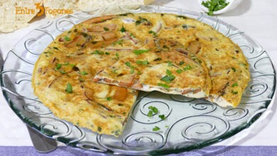Tortilla de Níscalos al Ajillo
