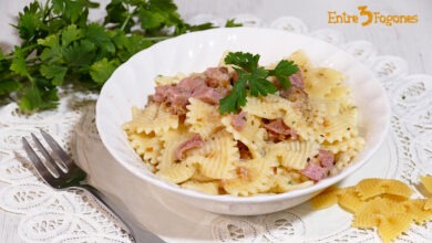 Farfalle con Magro de Cerdo Cocido