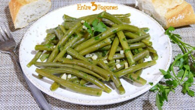 Judías Verdes Salteadas con Ajo y Perejil