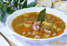 Lentejas con Oreja de Cerdo y Verduras en Thermomix