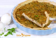 Quiche de Champiñones y Puerros