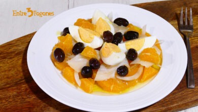 Remojón Andaluz o Ensalada de Naranja y Bacalao