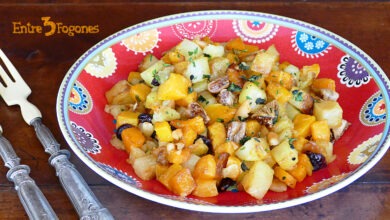 Wok Vegano de Calabaza con Patatas