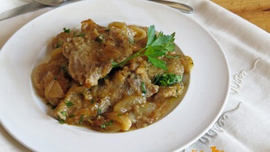 Filetes de Ternera en Salsa de Cebolla