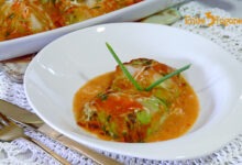 Lomos de Bacalao en Salsa y Envueltos en Hojas de Lechuga