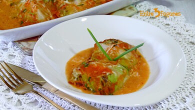 Lomos de Bacalao en Salsa y Envueltos en Hojas de Lechuga