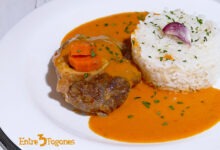 Ossobuco de Ternera a la Milanesa con Arroz Blanco
