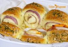 Brioches Caseros Rellenos de Jamón York y Queso con Sobrasada