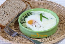Espinacas a la Crema con Huevo