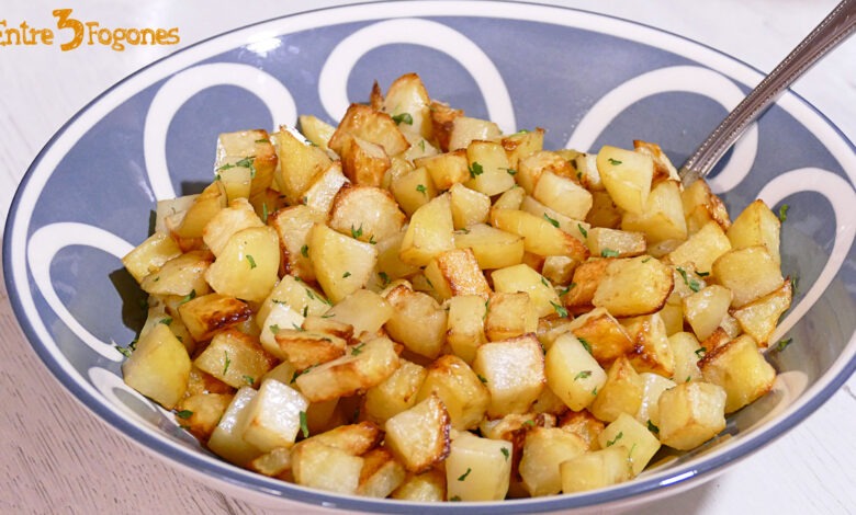 Dados de Patatas Fritas en Freidora de Aire