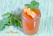 Jugo de Piña y Papaya al Cilantro en Cook Expert