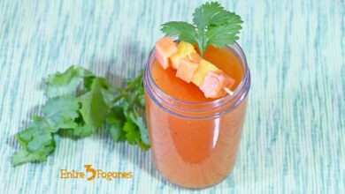 Jugo de Piña y Papaya al Cilantro en Cook Expert