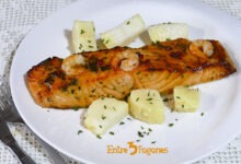Lomos de Salmón a la Mostaza y Miel en Freidora de Aire