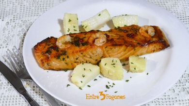 Lomos de Salmón a la Mostaza y Miel en Freidora de Aire