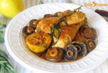 Muslos de Pollo al Limón con Champiñones