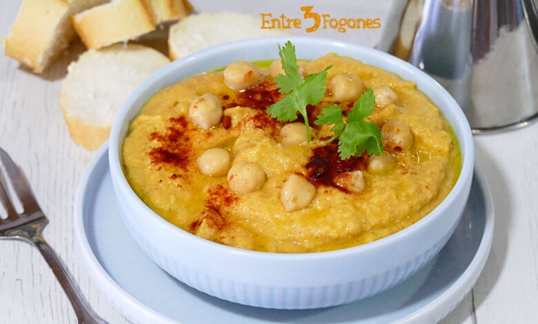 Hummus de Garbanzos con Tahini Casero en Thermomix