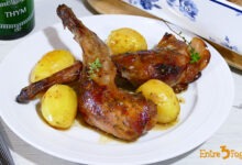 Paletillas de Conejo al Horno con Patatas