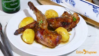 Paletillas de Conejo al Horno con Patatas