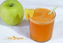 Jugo de Zanahoria con Piña y Manzana Verde