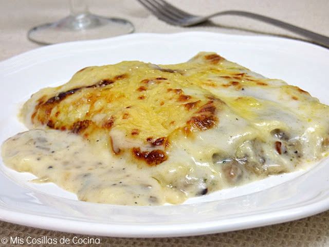 Canelones con Setas