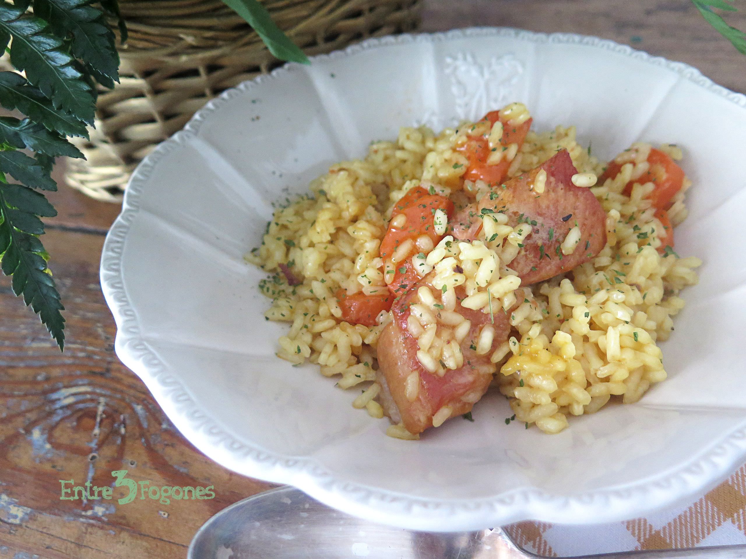 Arroz con Costillas de Cerdo y Zanahorias