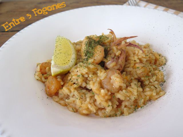 Arroz con Bonito, Gambas y Chopitos Arroz con Bonito, Gambas y Chopitos
