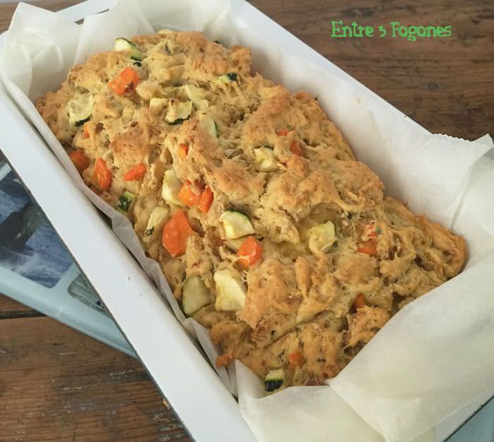 Cake de Pollo con Zanahoria y Calabacín