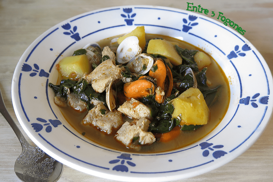 Caldo de Patatas con Atún