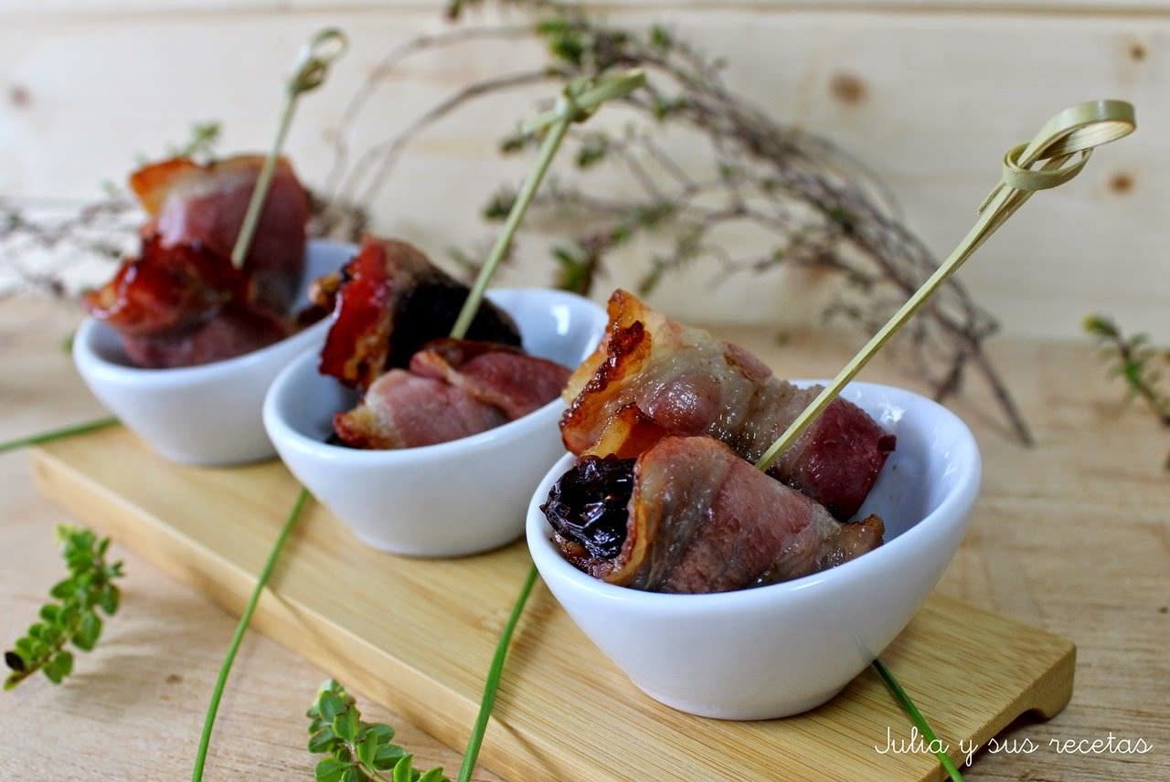 Ciruelas con Bacon