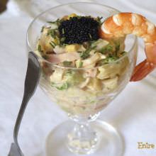 Cocktail de Marisco con Salsa Rosa y Piña