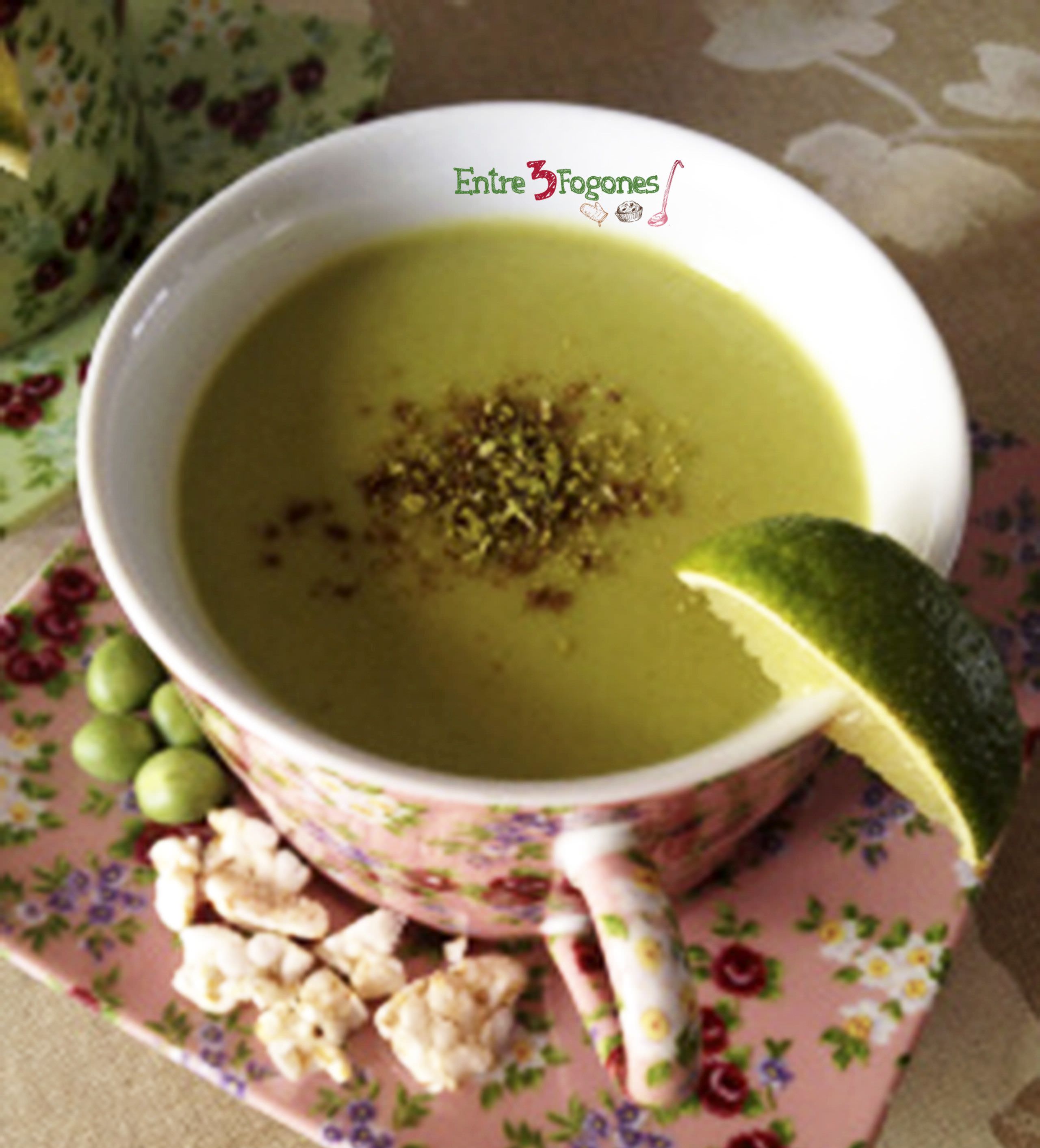 Crema de Guisantes al Cilantro