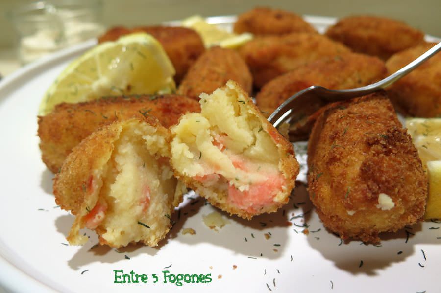 Croquetas de Patata con Trucha Ahumada
