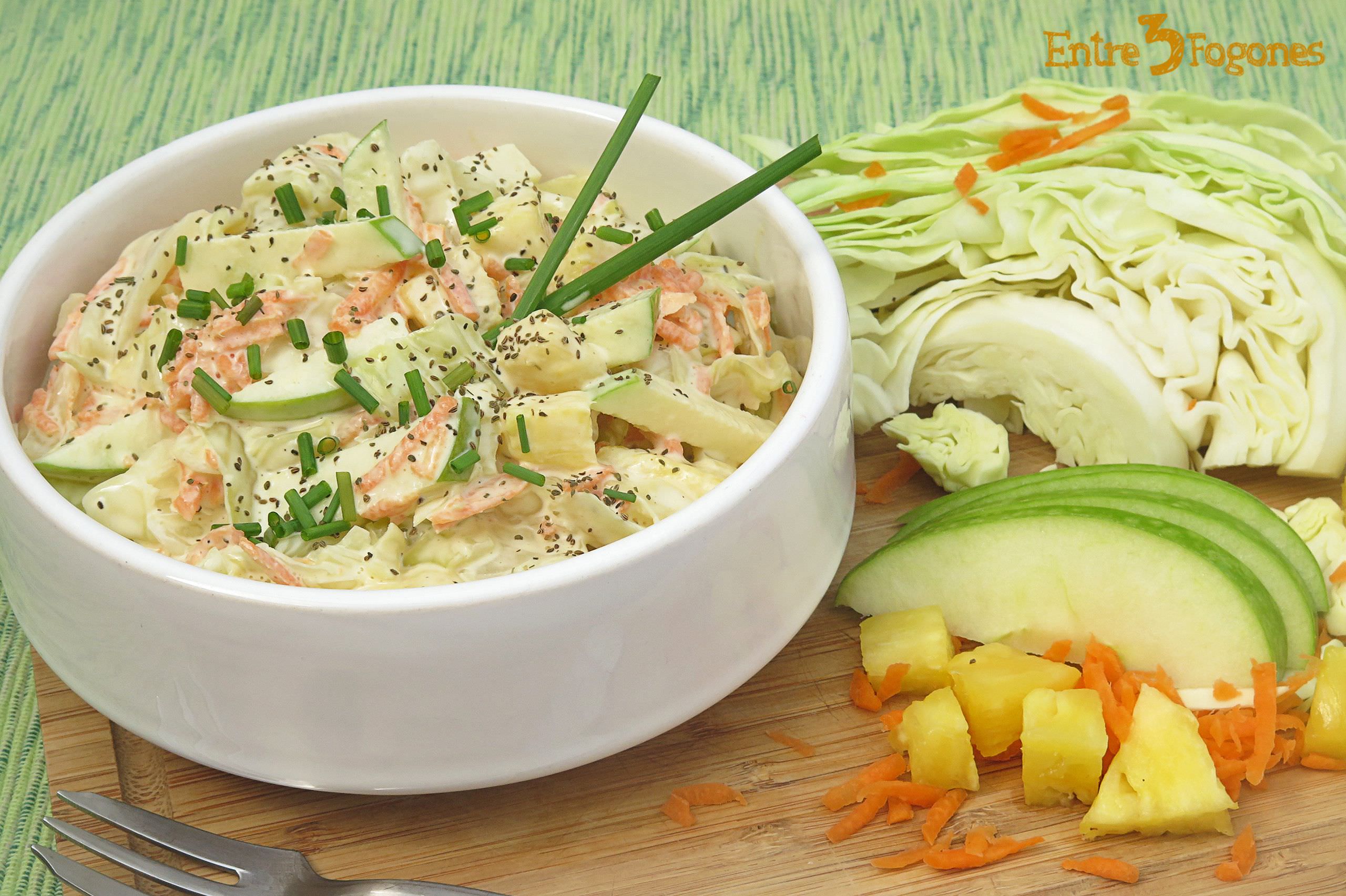 Ensalada de Col o Repollo. Coleslaw al estilo de Brooklyn