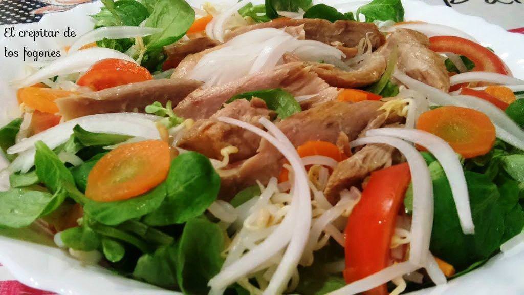 Ensalada de Ventresca y Canónigos