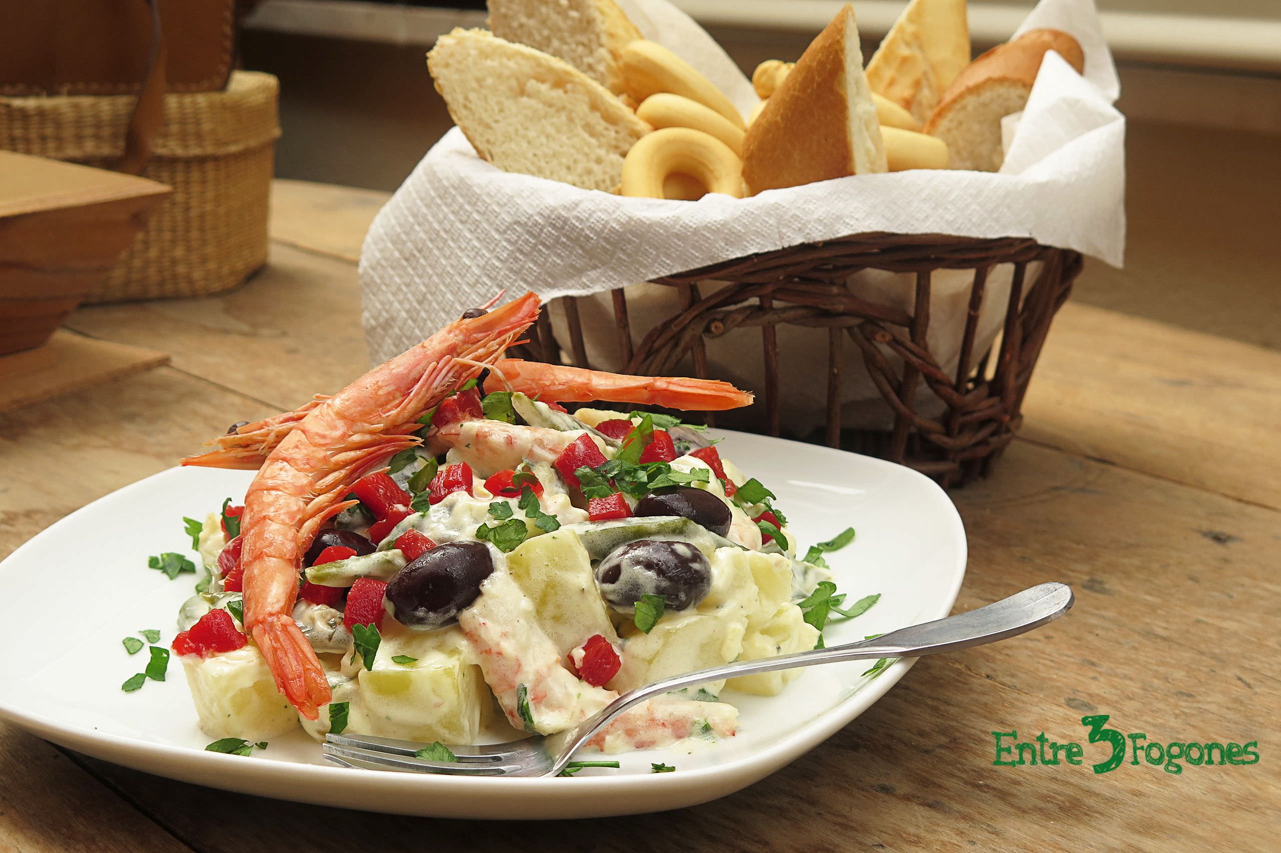 Ensaladilla de Gambas con Judías Verdes y Patata