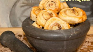 Espirales de Hojaldre con Canela y Nueces
