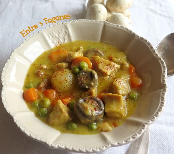 Estofado de Ternera Blanca con Verduras en Salsa de Mantequilla